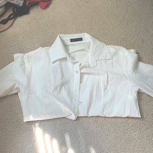 SHEIN white small button up